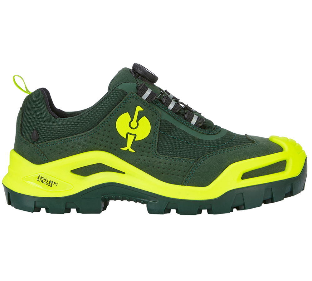 Schoenen: S3 Veiligheidsschoenen e.s. Kastra II low + groen/signaalgeel