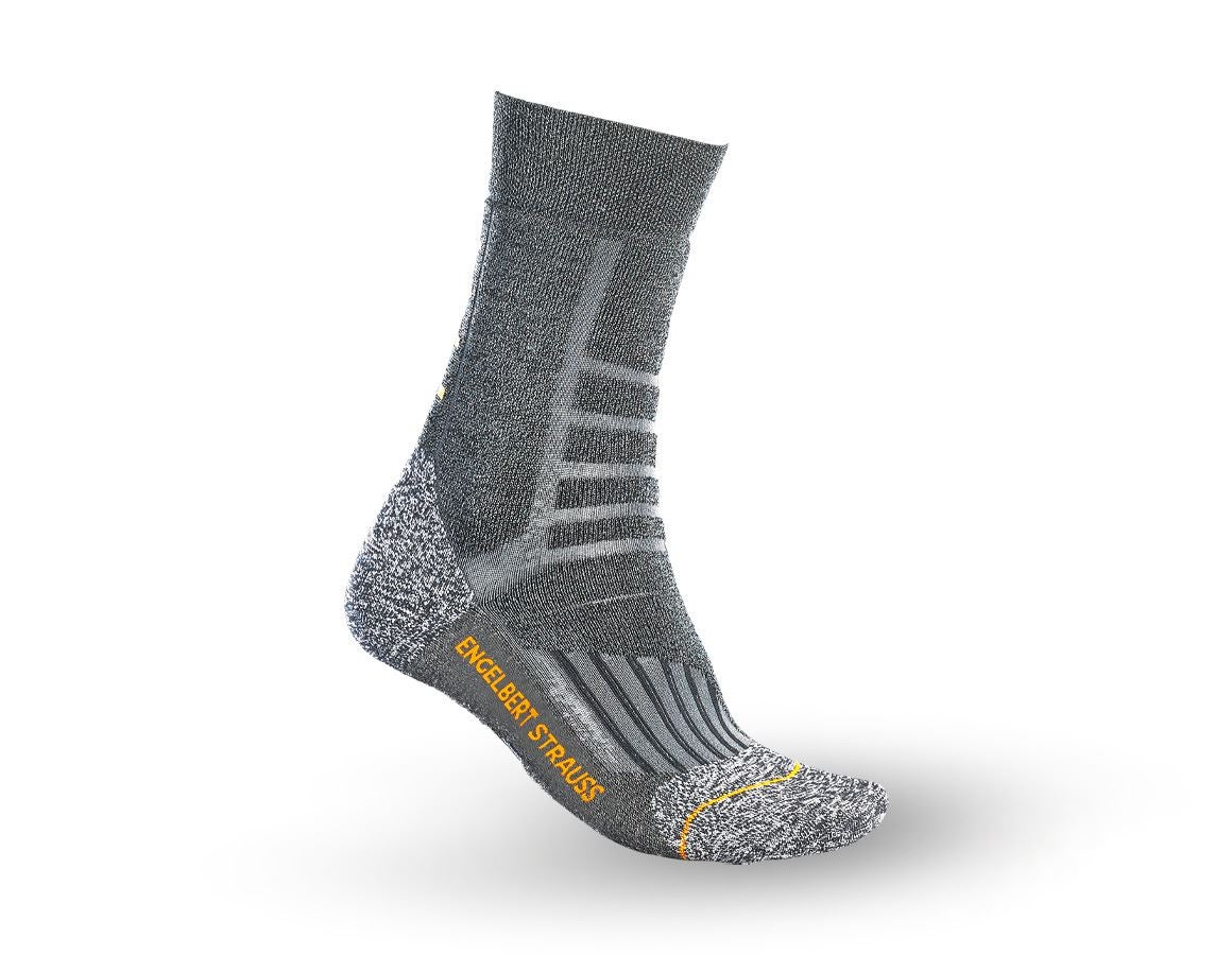 Socken | Strümpfe: e.s. Allround Socken Function warm/high + dunkelgrau melange