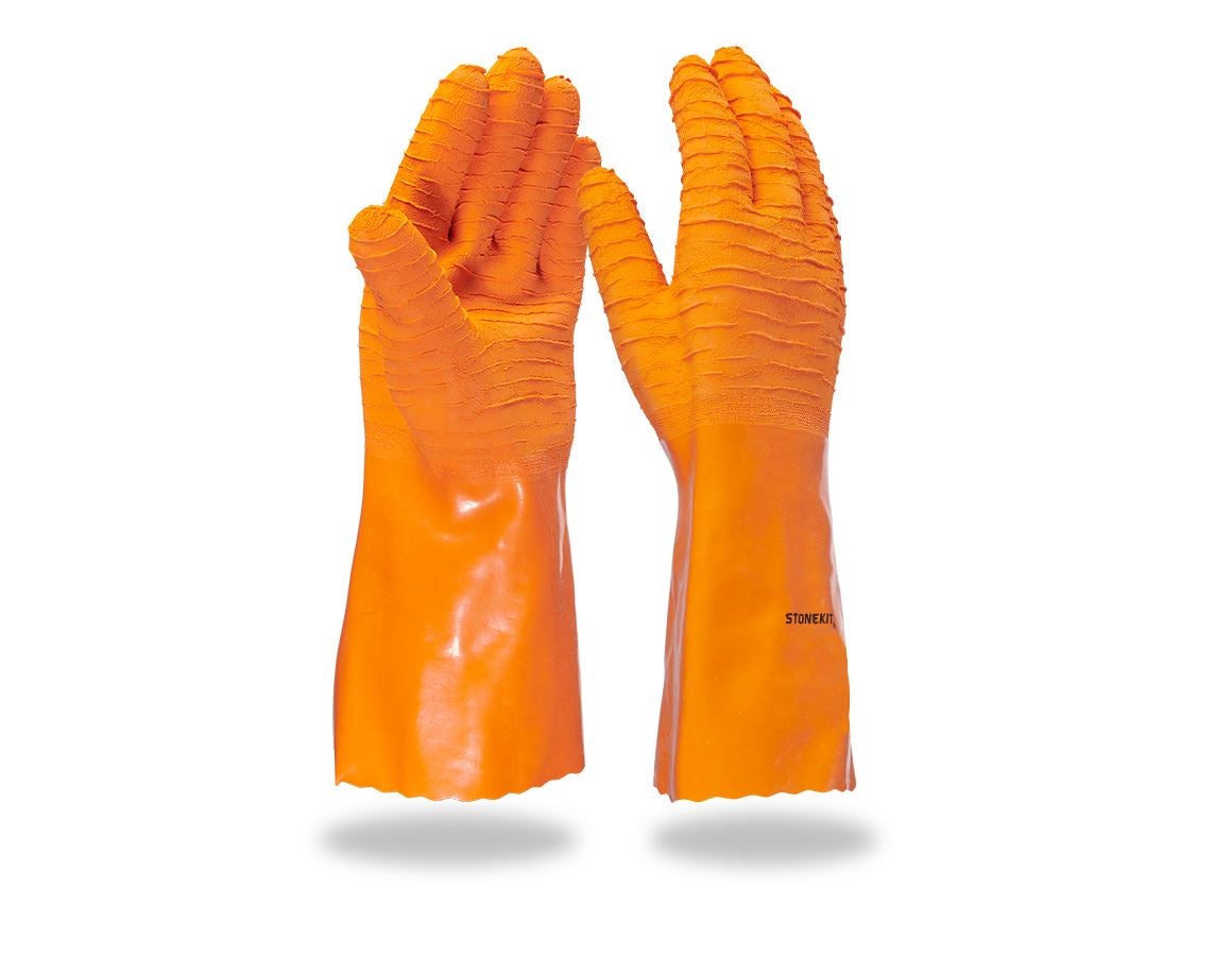 Beschichtet: Latex-Handschuhe, extra lang