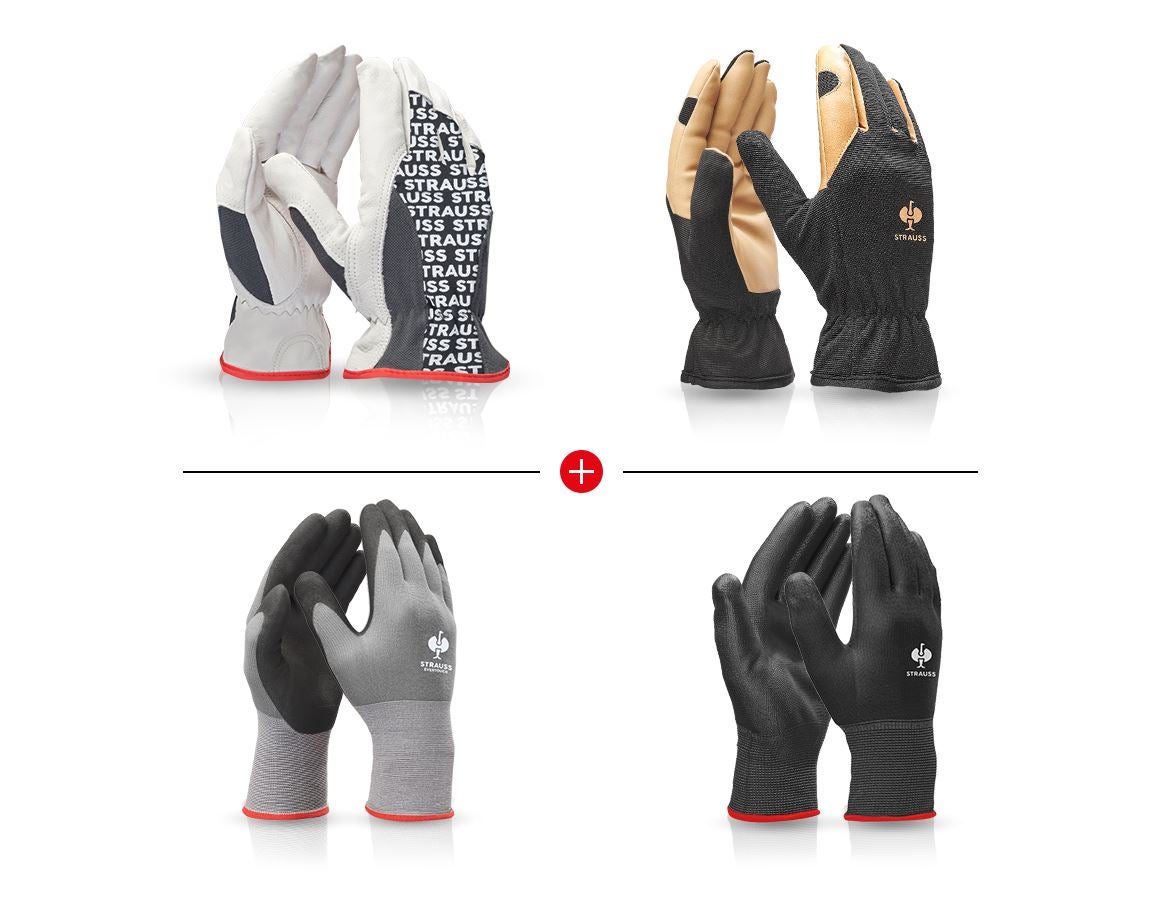 Sets | Accessoires: TEST-SET: handschoenen met lichte mech bescherming