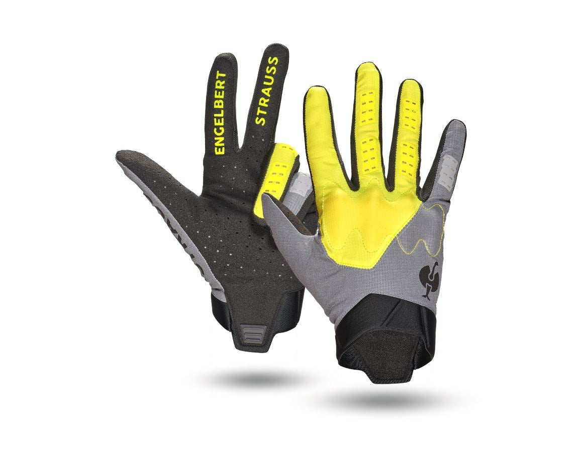 Hybride: Handschoenen e.s.trail, light + zuurgeel/bazaltgrijs/zwart