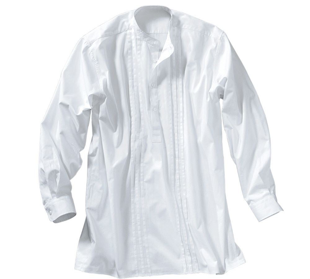 Bovenkleding: Traditioneel overhemd + wit