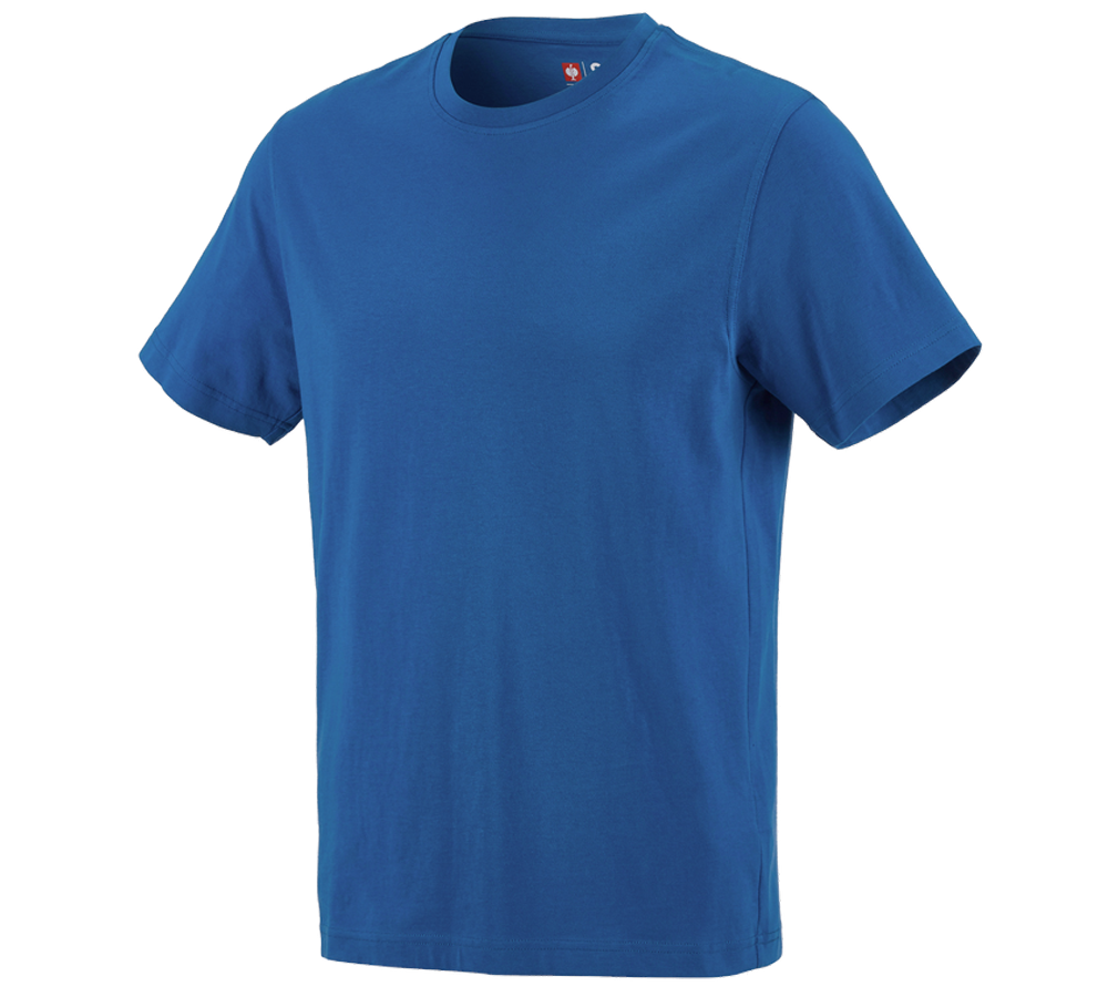 Tuin-/ Land-/ Bosbouw: e.s. T-Shirt cotton + gentiaanblauw