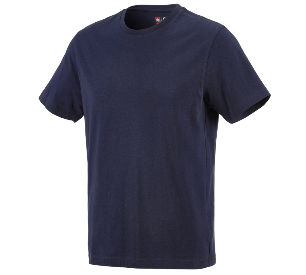 Bovenkleding: e.s. T-Shirt cotton + donkerblauw