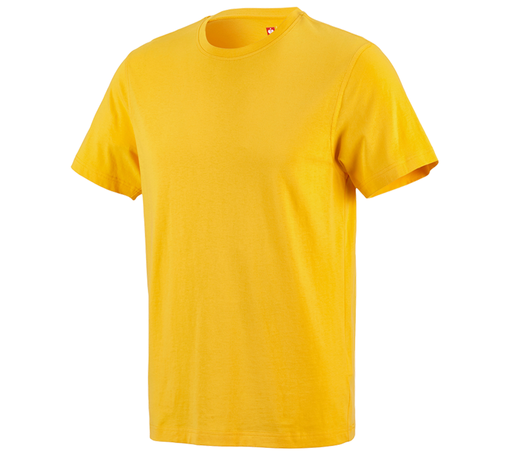 Hauts: e.s. T-shirt cotton + jaune