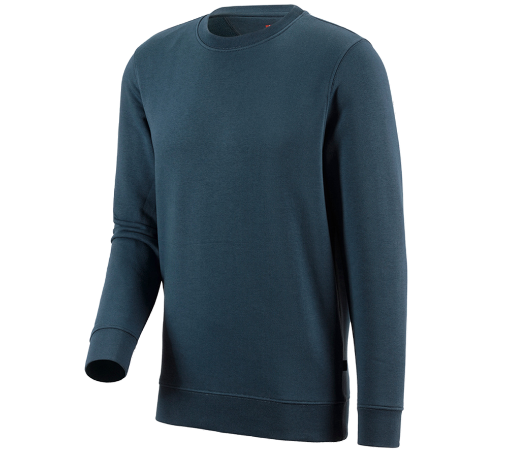 Loodgieter / Installateurs: e.s. Sweatshirt poly cotton + zeeblauw