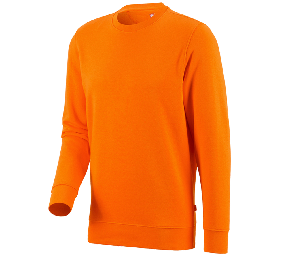 Onderwerpen: e.s. Sweatshirt poly cotton + oranje