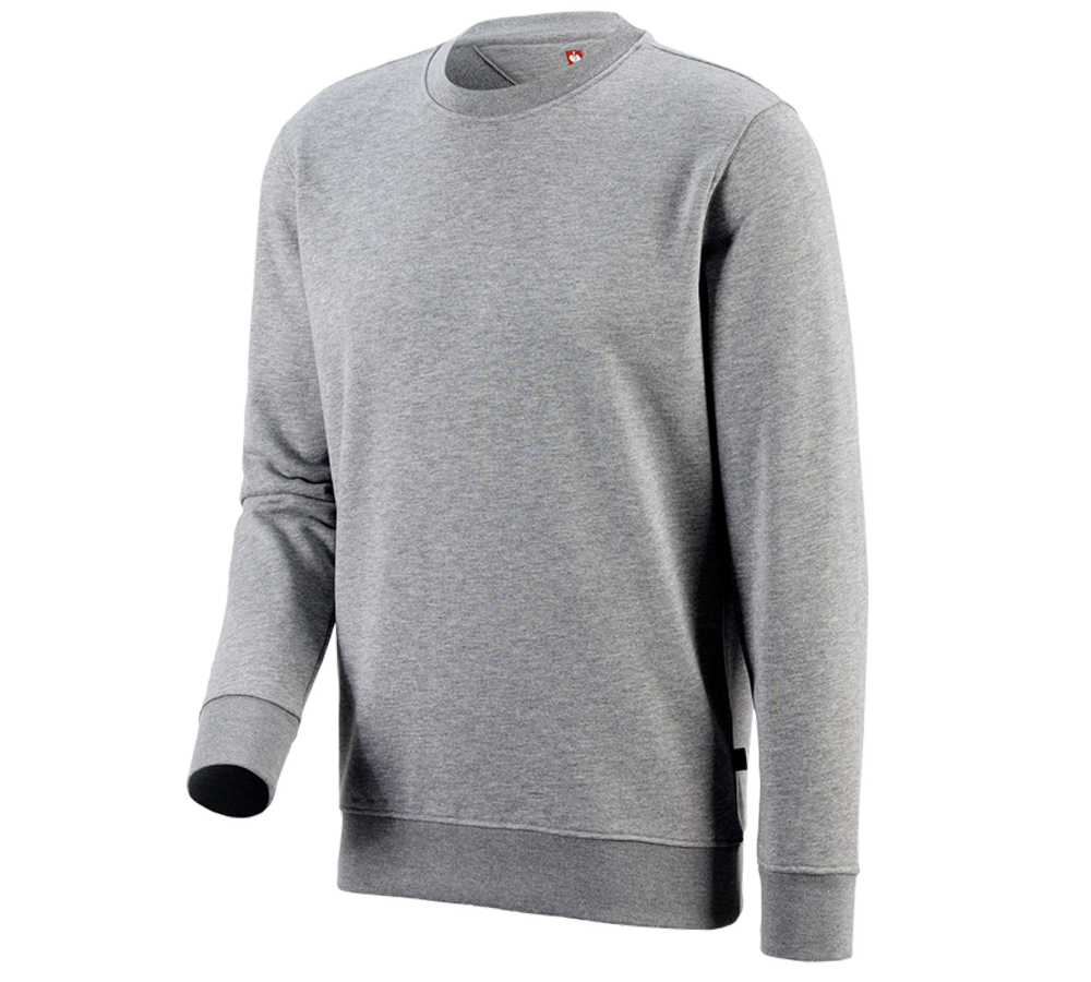 Tuin-/ Land-/ Bosbouw: e.s. Sweatshirt poly cotton + grijs mêlee