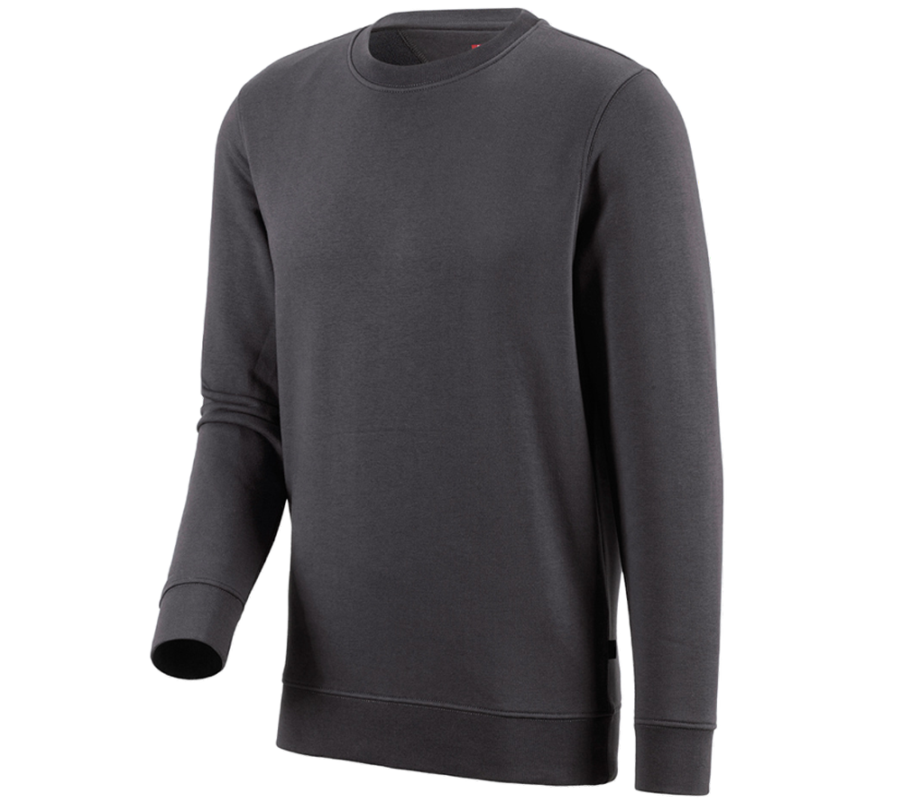 Shirts & Co.: e.s. Sweatshirt poly cotton + anthrazit