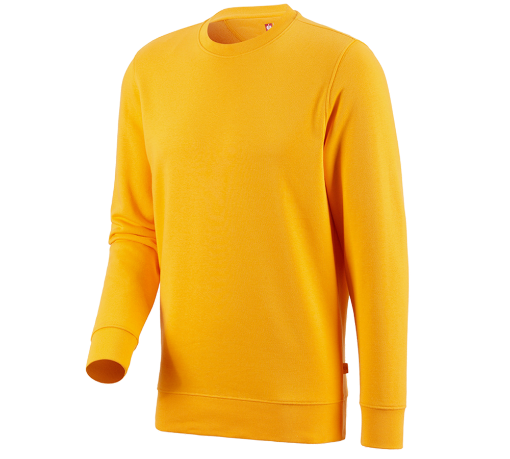 Thèmes: e.s. Sweatshirt poly cotton + jaune