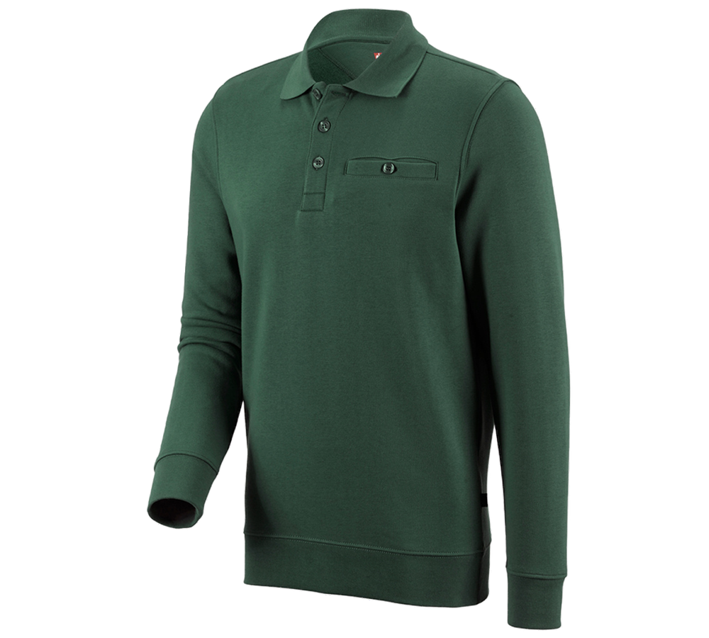 Shirts & Co.: e.s. Sweatshirt poly cotton Pocket + grün