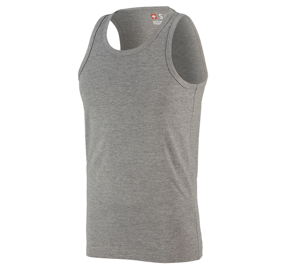 Bovenkleding: e.s. Athletic-Shirt cotton + grijs mêlee