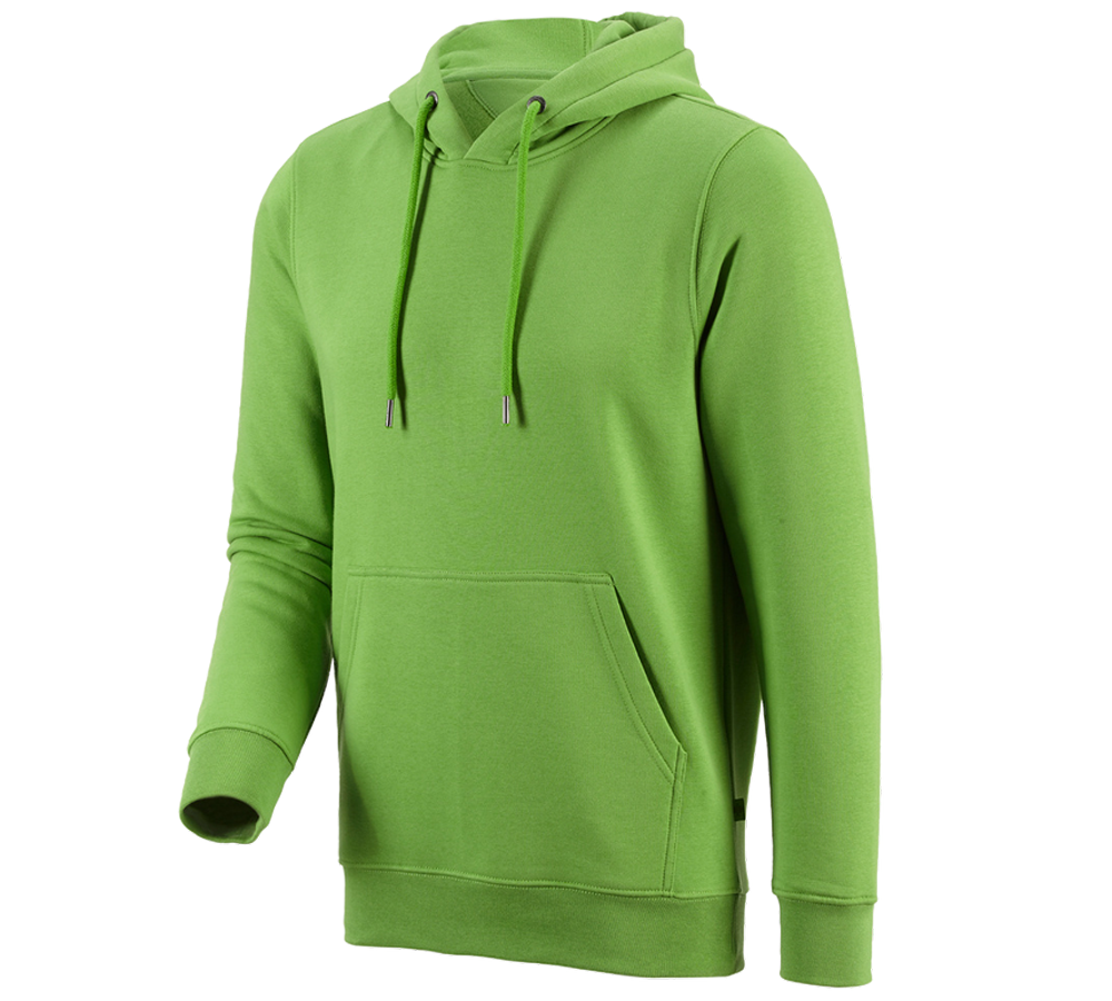 Menuisiers: e.s. Sweatshirt à capuche poly cotton + vert d'eau