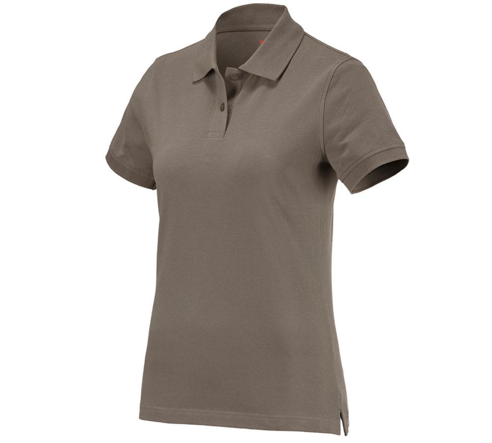 Bovenkleding: e.s. Polo-Shirt cotton, dames + steen