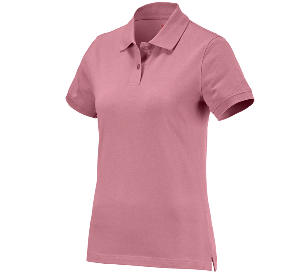Bovenkleding: e.s. Polo-Shirt cotton, dames + oudroze