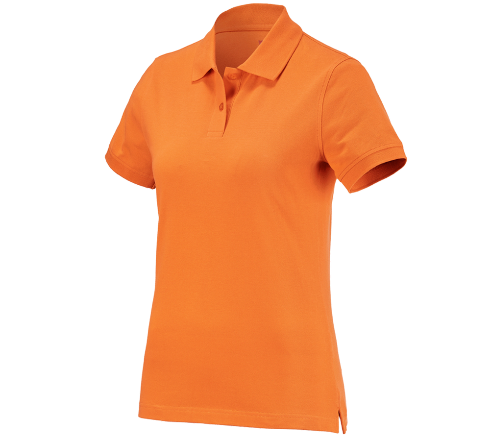 Bovenkleding: e.s. Polo-Shirt cotton, dames + oranje