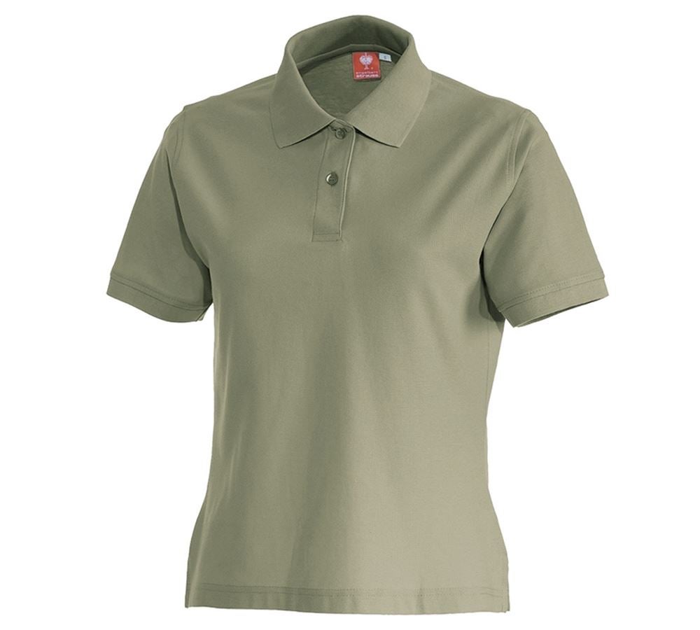 Shirts & Co.: e.s. Polo-Shirt cotton, Damen + schilf