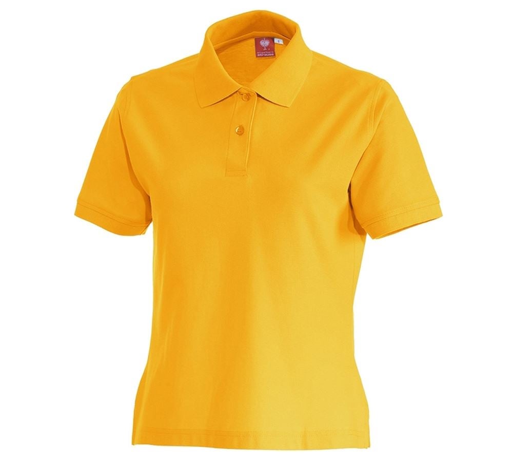 Shirts & Co.: e.s. Polo-Shirt cotton, Damen + gelb
