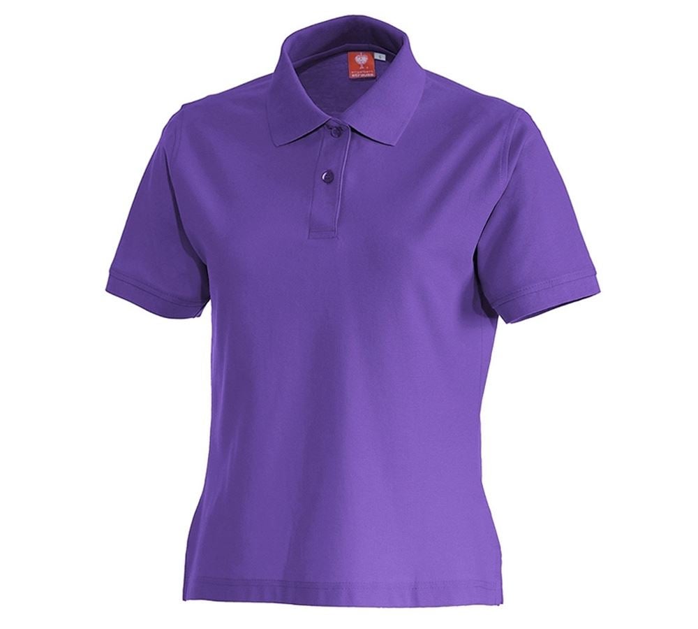 Shirts & Co.: e.s. Polo-Shirt cotton, Damen + lila