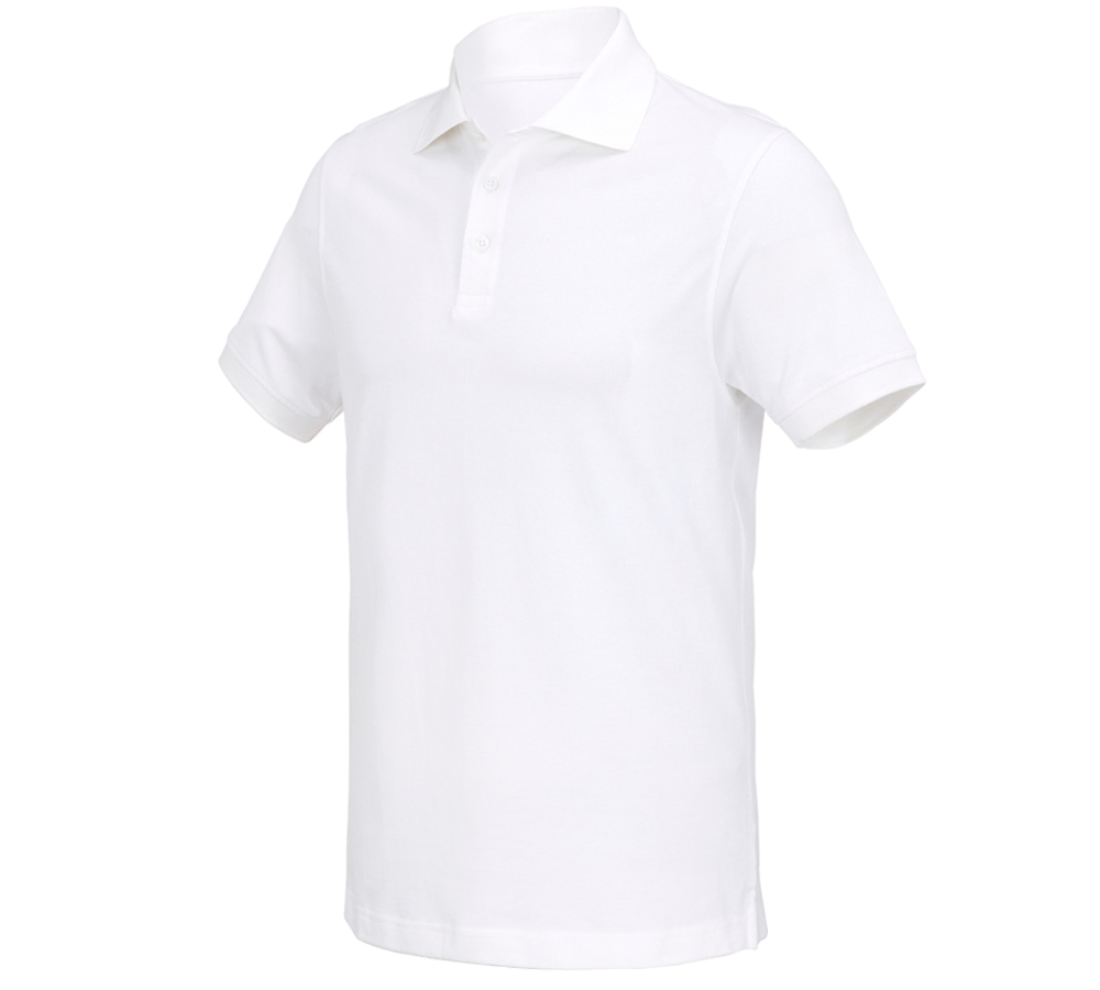 Onderwerpen: e.s. Polo-Shirt cotton Deluxe + wit