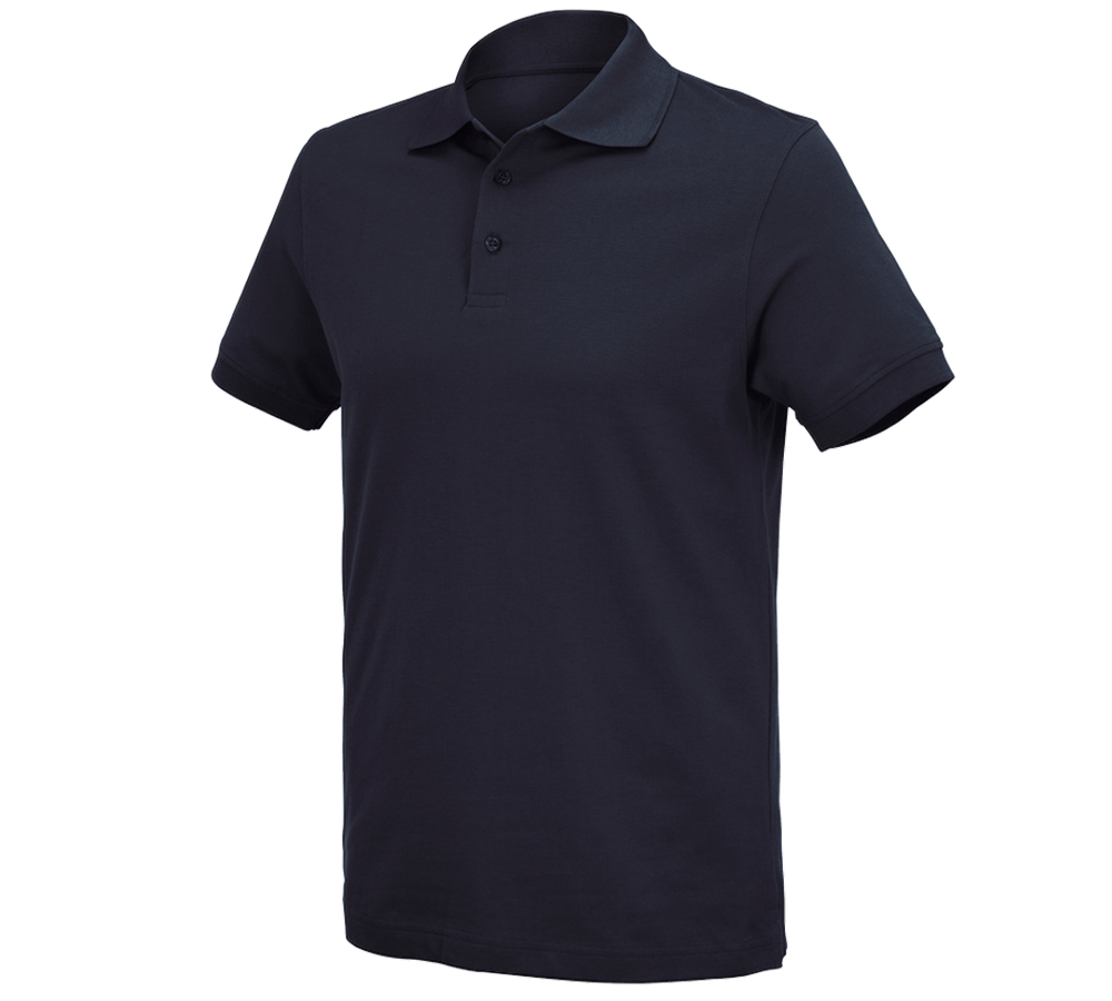 Onderwerpen: e.s. Polo-Shirt cotton Deluxe + donkerblauw