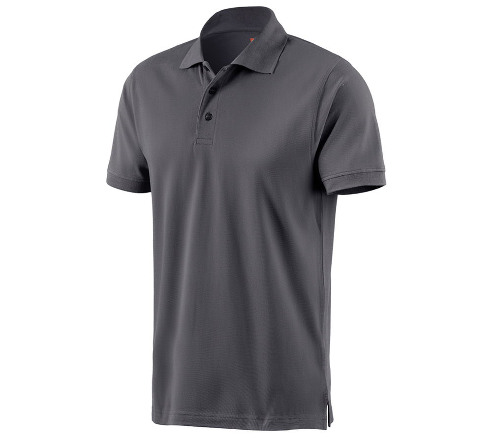 Shirts & Co.: e.s. Polo-Shirt cotton + anthrazit