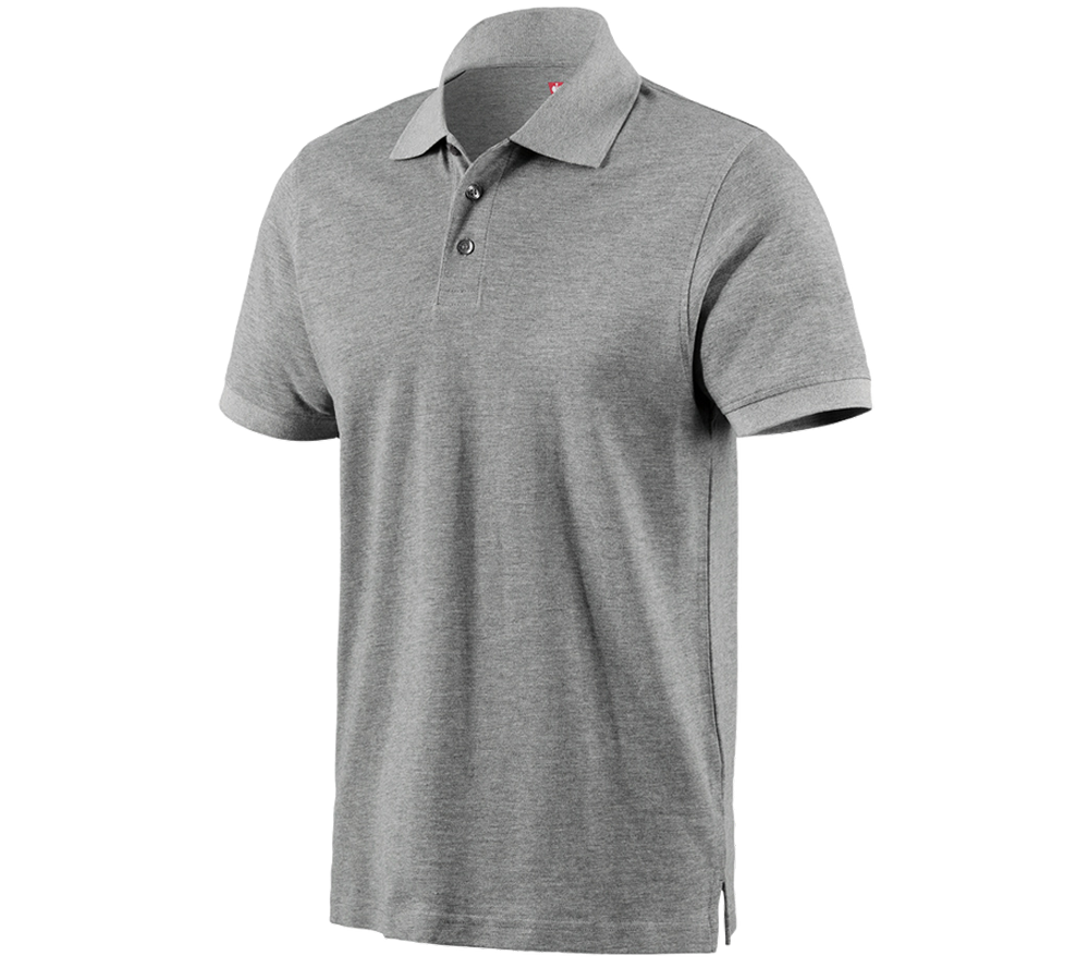 Bovenkleding: e.s. Polo-Shirt cotton + grijs mêlee