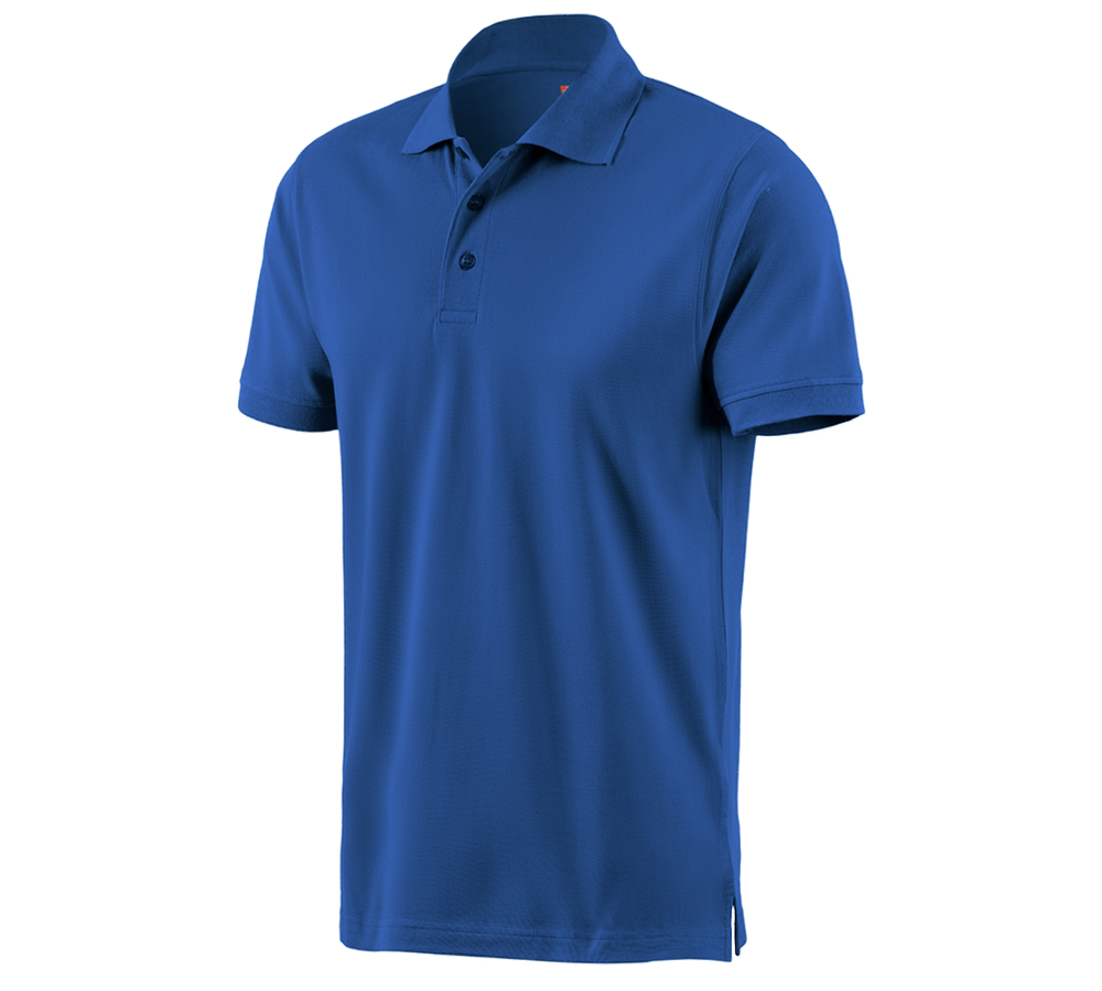 Loodgieter / Installateurs: e.s. Polo-Shirt cotton + gentiaanblauw