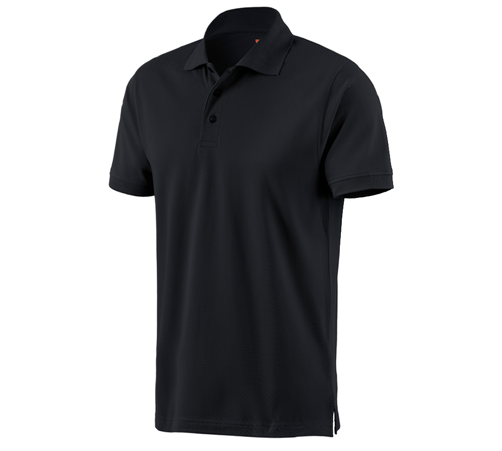 Shirts & Co.: e.s. Polo-Shirt cotton + schwarz