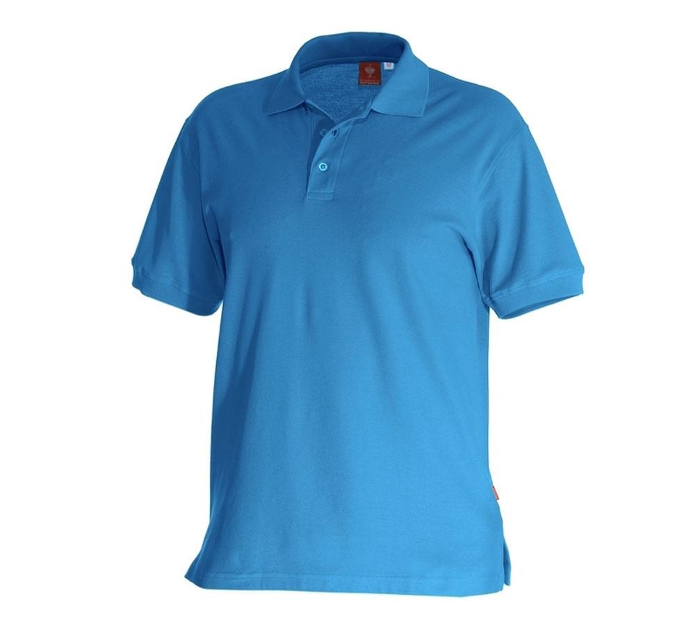 Shirts & Co.: e.s. Polo-Shirt cotton + azurblau
