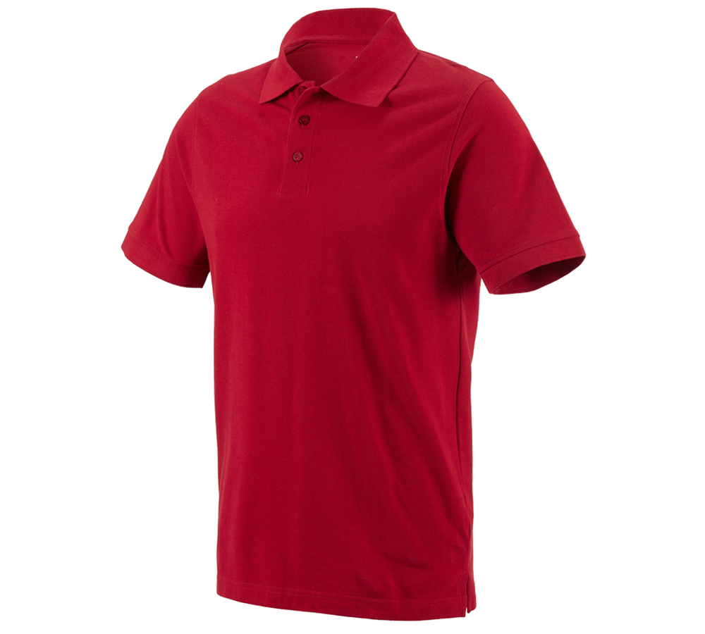 Themen: e.s. Polo-Shirt cotton + feuerrot