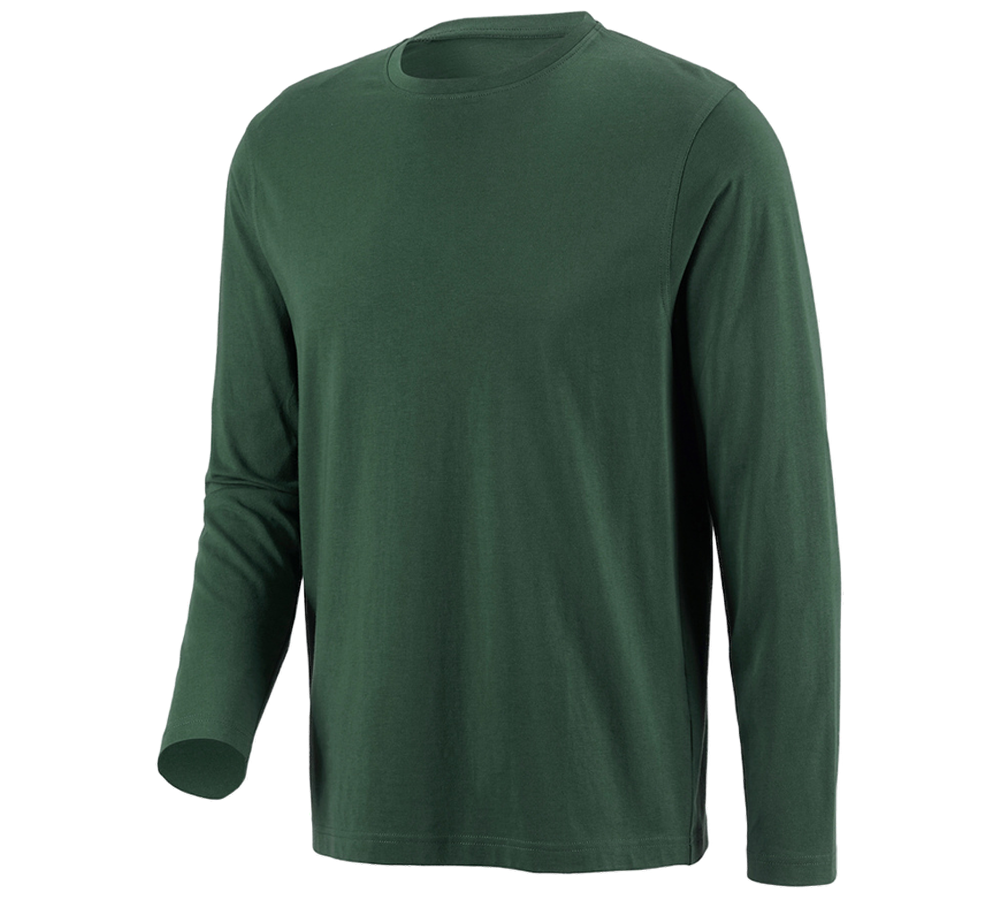 Shirts & Co.: e.s. Longsleeve cotton + grün