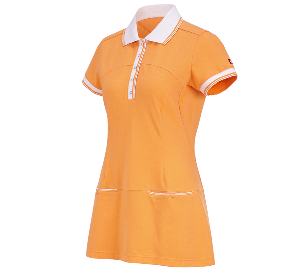 Robes | Jupes	: Robe piqué e.s.avida + orange clair