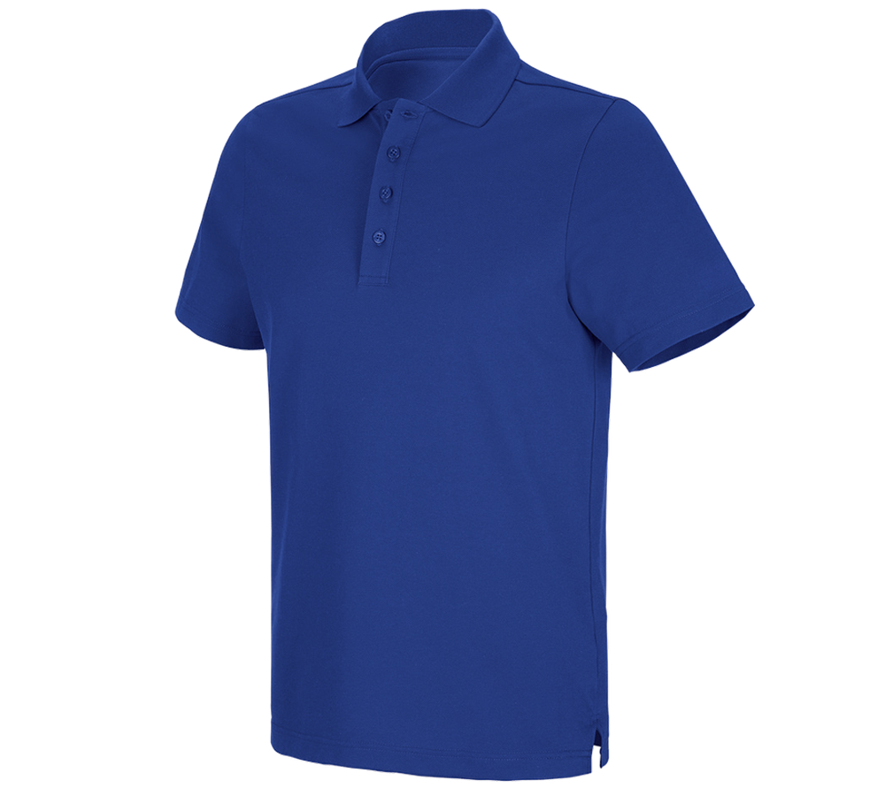 Themen: e.s. Funktions Polo-Shirt poly cotton + kornblau
