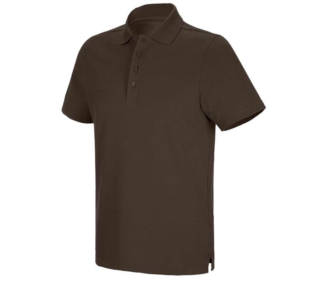 Themen: e.s. Funktions Polo-Shirt poly cotton + kastanie