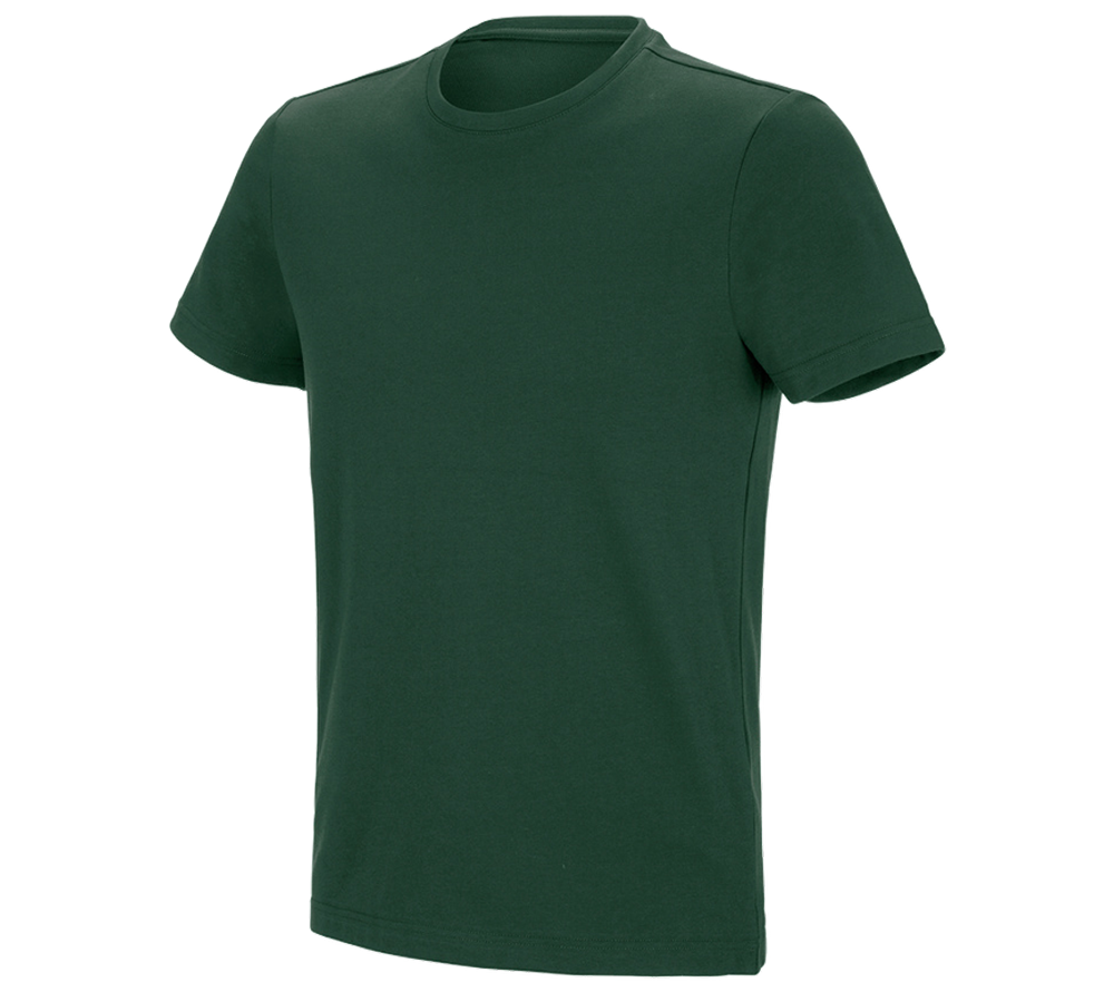 Hauts: e.s. T-shirt fonctionnel poly cotton + vert
