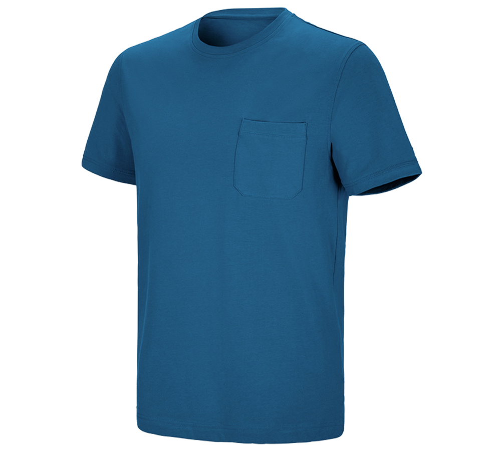 Bovenkleding: e.s. T-shirt cotton stretch Pocket + atol