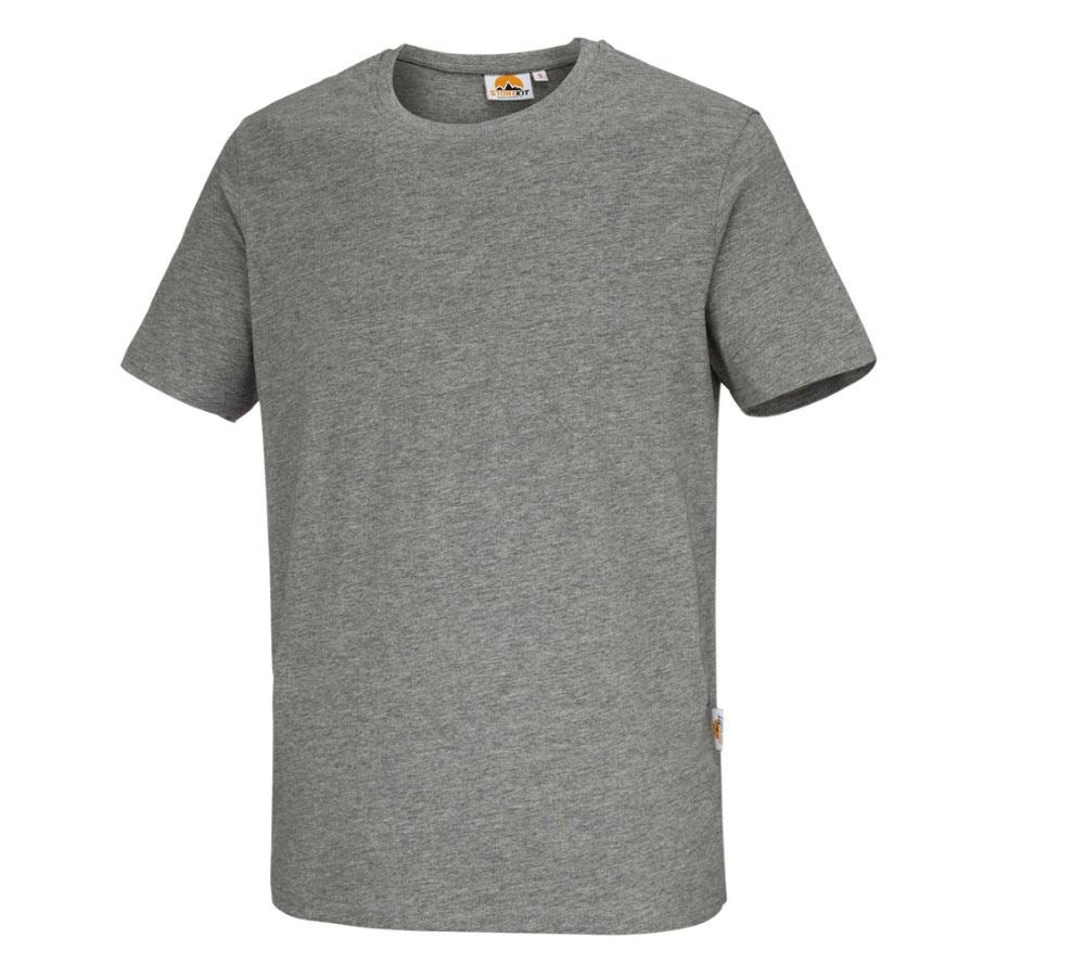 Hauts: STONEKIT T-Shirt Basic + gris mélange