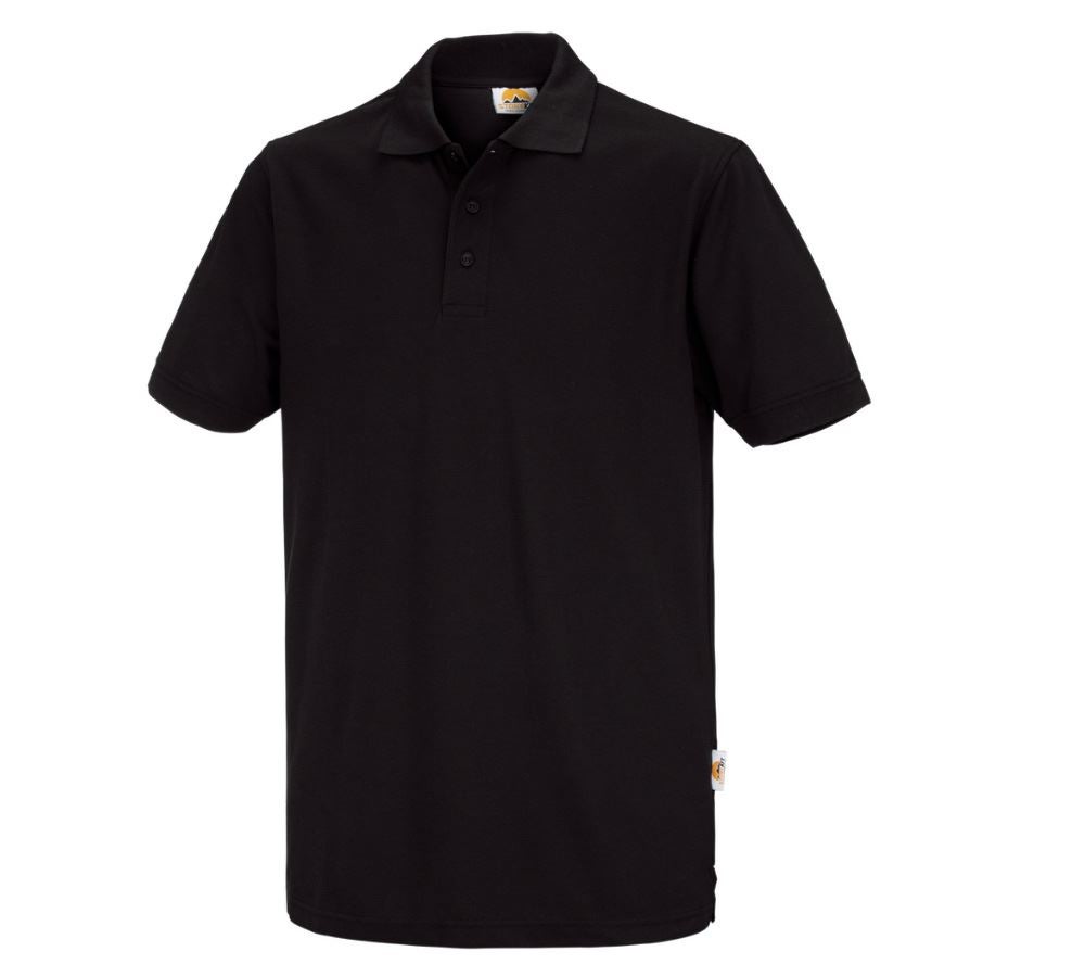 Shirts & Co.: STONEKIT Polo-Shirt Basic + schwarz