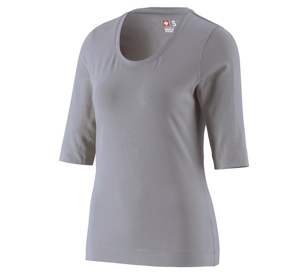 Installateur / Klempner: e.s. Shirt 3/4-Arm cotton stretch, Damen + platin