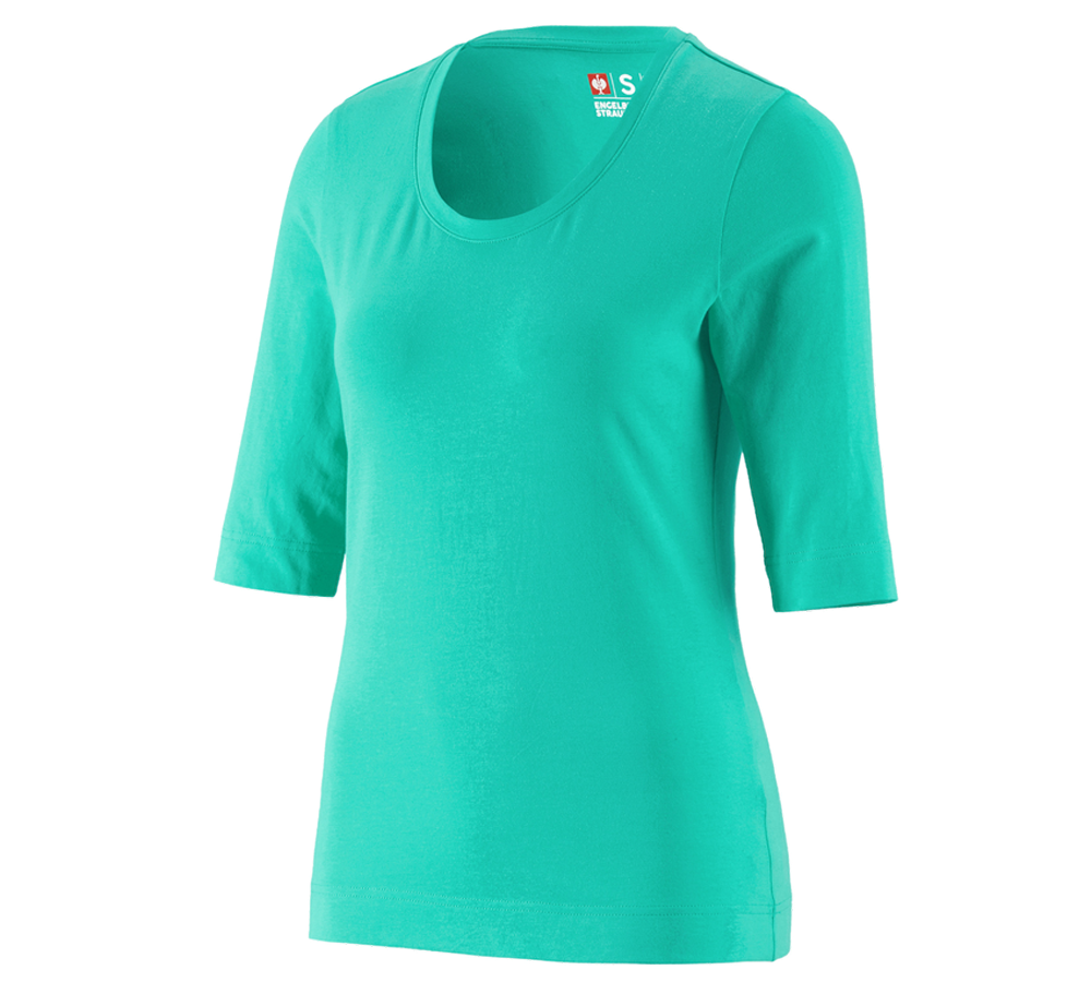 Galabau / Forst- und Landwirtschaft: e.s. Shirt 3/4-Arm cotton stretch, Damen + lagune