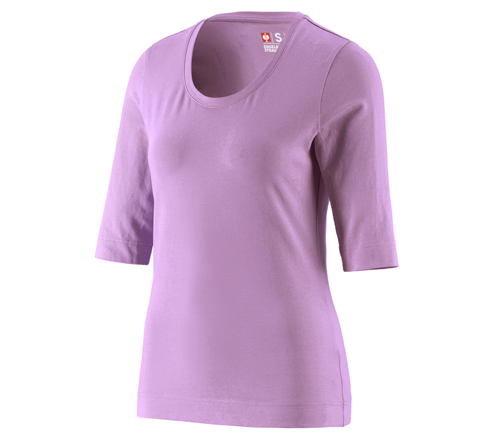 Shirts & Co.: e.s. Shirt 3/4-Arm cotton stretch, Damen + lavendel