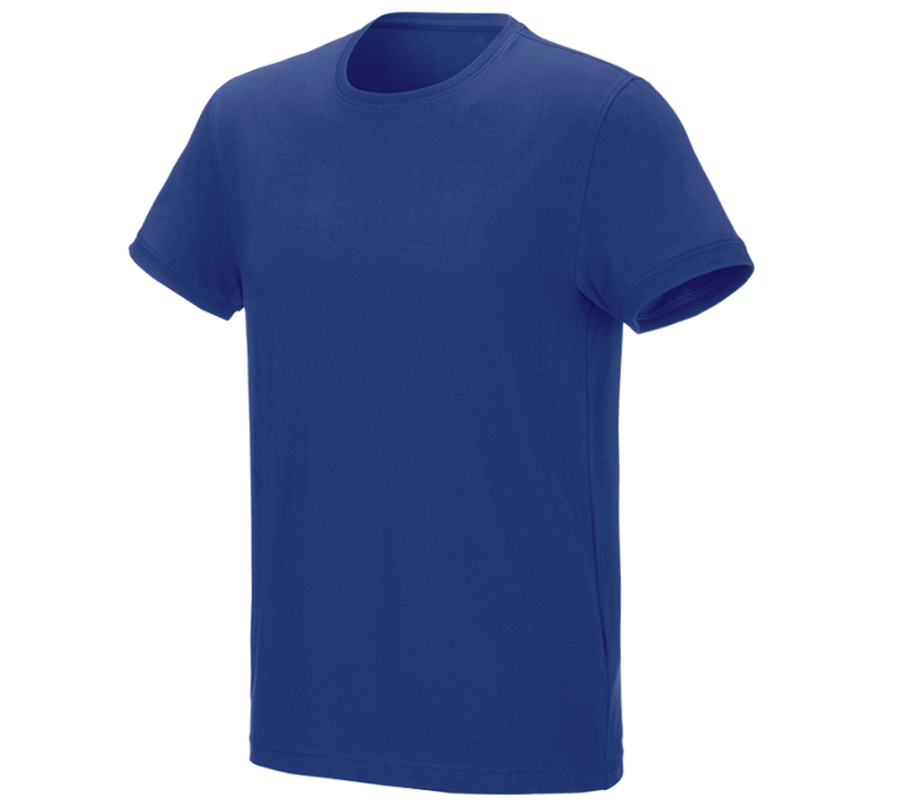 Tuin-/ Land-/ Bosbouw: e.s. T-Shirt cotton stretch + korenblauw