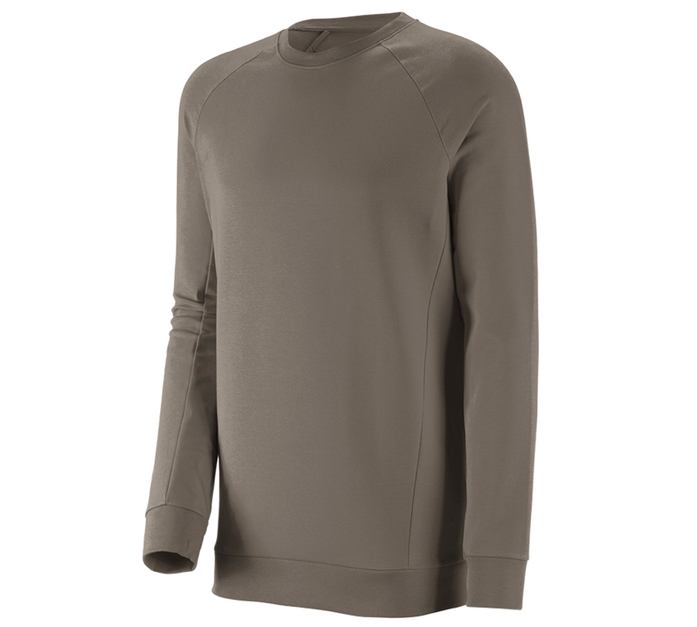 Shirts & Co.: e.s. Sweatshirt cotton stretch, long fit + stein