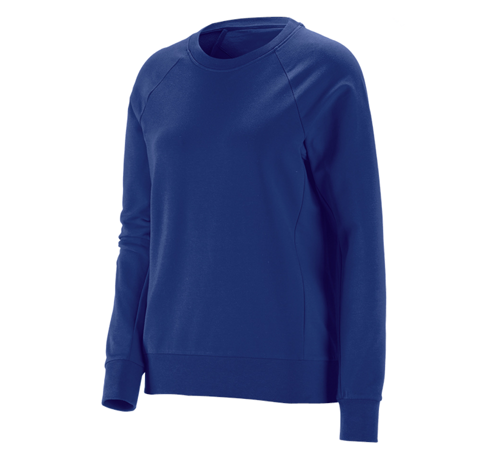 Onderwerpen: e.s. Sweatshirt cotton stretch, dames + korenblauw