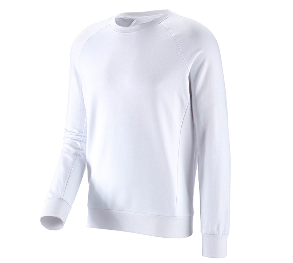 Shirts & Co.: e.s. Sweatshirt cotton stretch + weiß