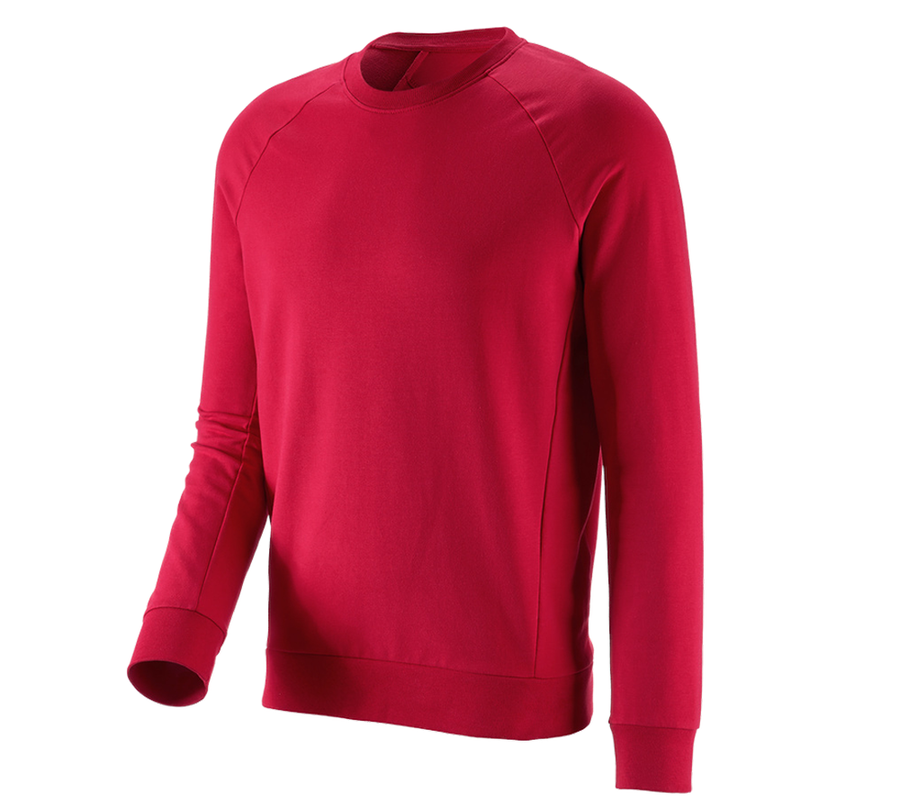 Shirts & Co.: e.s. Sweatshirt cotton stretch + feuerrot