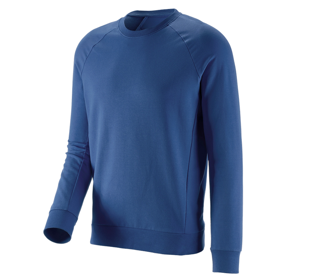 Bovenkleding: e.s. Sweatshirt cotton stretch + alkalisch blauw
