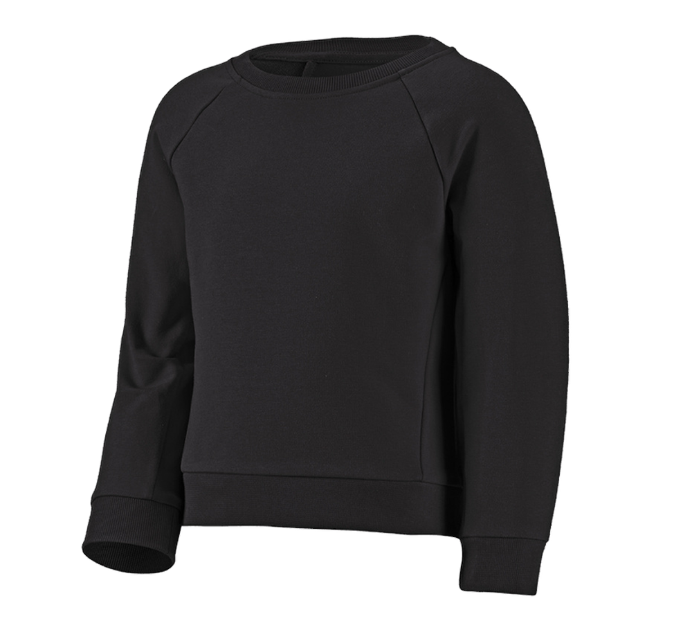 Thèmes: e.s. Sweatshirt cotton stretch, enfants + noir
