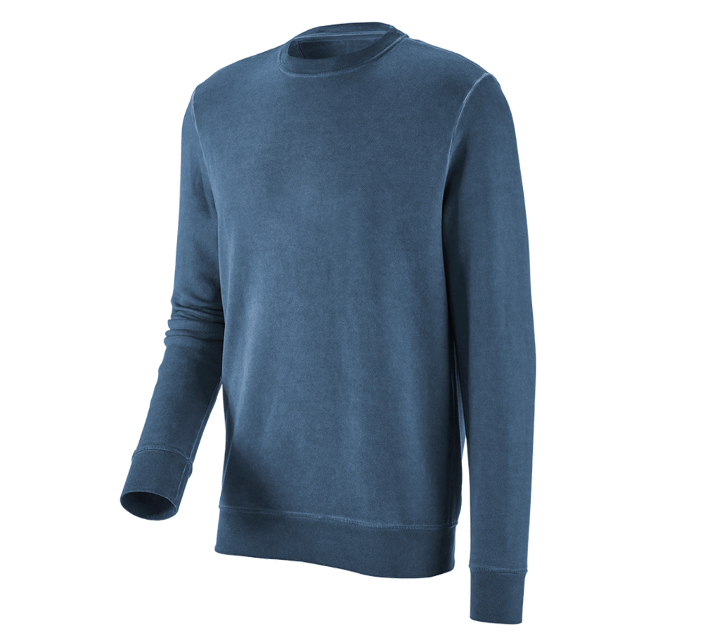 Shirts & Co.: e.s. Sweatshirt vintage poly cotton + antikblau vintage